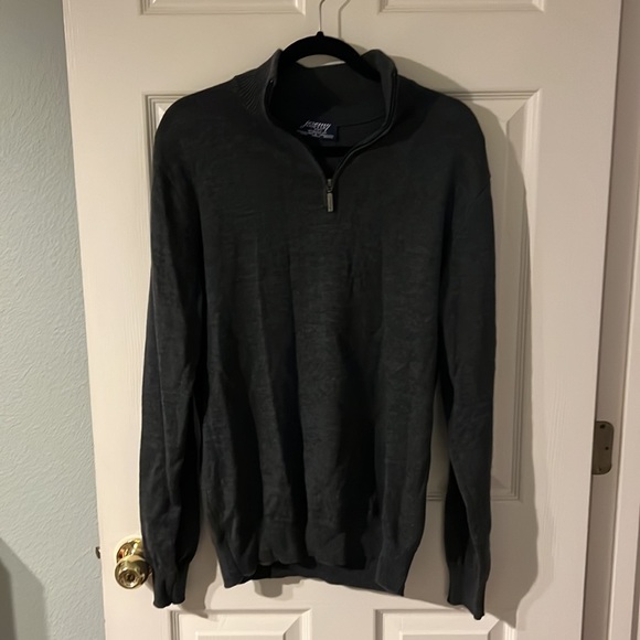 Large Merino Wool Men’s large quarter zip pullover - Picture 2 of 5